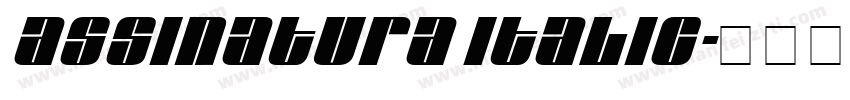 Assinatura Italic字体转换